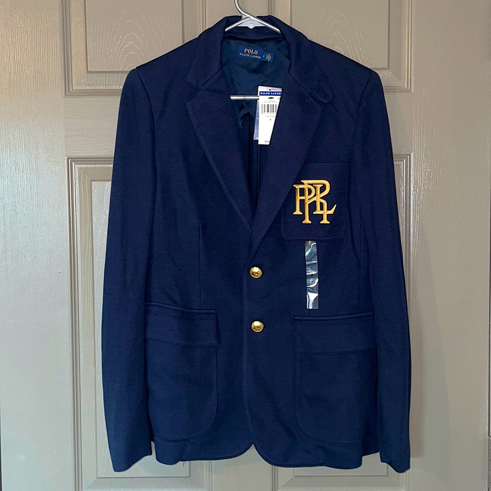 NWT Polo Blazer with golden accents. Real pockets.